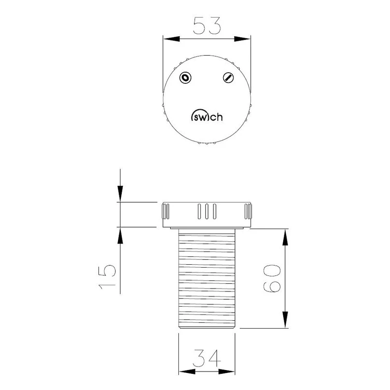 Abode Swich Diverter Valve Round With High Resin Filter Chrome 6 Abode Swich Diverter Valve Round With High Resin Filter Chrome - Image 4