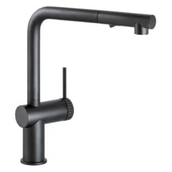Abode Fraction Pull-Out Kitchen Mixer Tap Matt Black