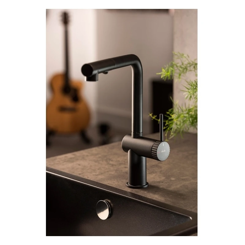 Abode Fraction Pull-Out Kitchen Mixer Tap Matt Black 5 Abode Fraction Pull-Out Kitchen Mixer Tap Matt Black - Image 3