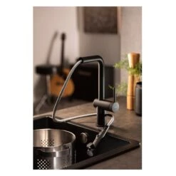 Abode Fraction Pull-Out Kitchen Mixer Tap Matt Black 12 Abode Fraction Pull-Out Kitchen Mixer Tap Matt Black -Deals Bathroom Store abode at2159 5