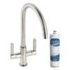 Abode Globe Aquifier Kitchen Mixer Tap Brushed Nickel -Deals Bathroom Store abode at2174