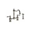 Abode Bayenne Dual Lever Bridge Mixer With Handspray Pewter 1 Abode Bayenne Dual Lever Bridge Mixer With Handspray Pewter -Deals Bathroom Store abode at3035
