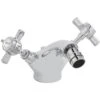 Bayswater White Mono Bidet Mixer With Crosshead & Hex Collar -Deals Bathroom Store bayswater bayt108
