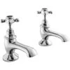 Bayswater Black Bath Taps With Crosshead & Hex Collar -Deals Bathroom Store bayswater bayt142