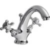 Bayswater Black Mono Basin Mixer With Crosshead & Hex Collar -Deals Bathroom Store bayswater bayt145