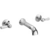 Bayswater White Wall Bath Filler With Lever & Hex Collar -Deals Bathroom Store bayswater bayt409