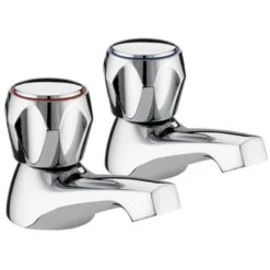 Bristan Club Bath Taps – Metal Heads