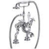Burlington Anglesey Regent Angled Deck Mounted Bath Shower Mixer -Deals Bathroom Store burlington anr19
