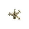 Burlington Claremont Basin Mixer With Pop Up Waste Gold/White -Deals Bathroom Store burlington cl4qtgold