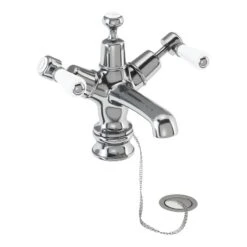 Burlington Kensington Regent Basin Mixer With Plug & Chain Waste