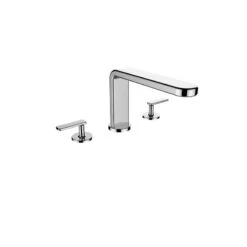 Cifial TH400 3 Hole Deck Bath Mixer (Lever) Chrome