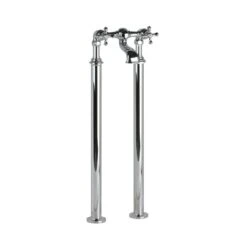 Cifial Edwardian 2 Hole Floor Standing Bath Filler Chrome