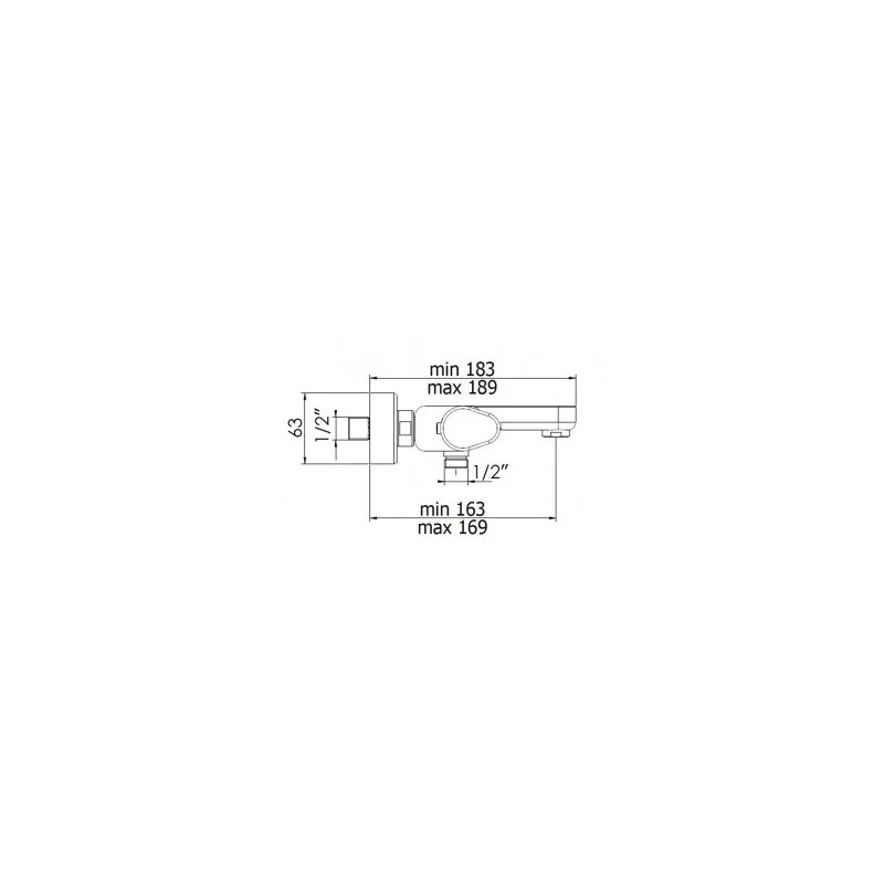 Cifial Viva Thermostatic Bath/Shower Mixer Chrome 4 Cifial Viva Thermostatic Bath/Shower Mixer Chrome - Image 2