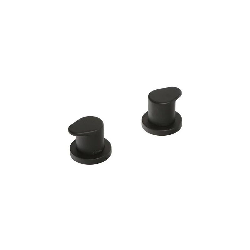 Cifial Black Deck Bath Valves Pair 3 Cifial Black Deck Bath Valves Pair