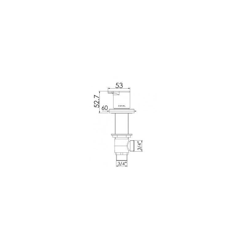 Cifial Black Deck Bath Valves Pair 4 Cifial Black Deck Bath Valves Pair - Image 2