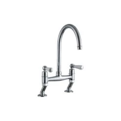 Clearwater Dephini Bridge Sink Mixer Chrome