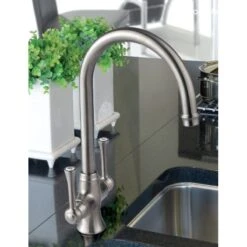 Clearwater Regent Mono Sink Mixer With Swivel Spout Brushed