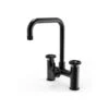 Ellsi 3 In 1 Industrial Bridge Hot Water Kitchen Sink Mixer Matt Black -Deals Bathroom Store ellsi pdt 000255 215 52