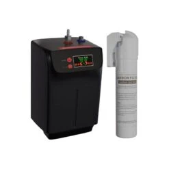 Ellsi 3 In 1 Industrial Bridge Hot Water Kitchen Sink Mixer Matt Black -Deals Bathroom Store ellsi pdt 000255 215 52 3