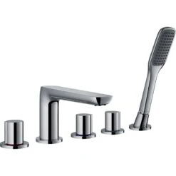 Flova Allore 5-Piece Bath Shower Mixer With Handset & Hose