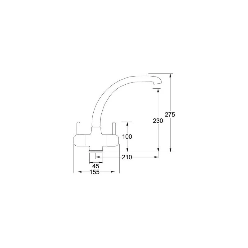 Franke Zurich Professional Kitchen Sink Mixer SilkSteel 4 Franke Zurich Professional Kitchen Sink Mixer SilkSteel - Image 2