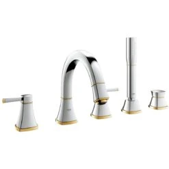 Grohe Grandera 5-Hole Bath/Shower Combination 19919 Chrome/Gold