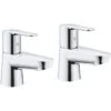 Grohe Bauedge Basin Taps (Pair) 2042100M -Deals Bathroom Store grohe 2042100m