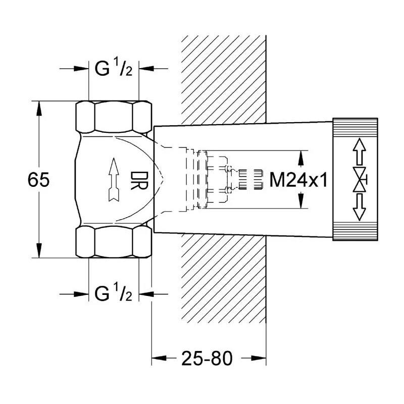 Grohe Concealed Stop Valve 1/2″ 29811 4 Grohe Concealed Stop Valve 1/2″ 29811 - Image 2