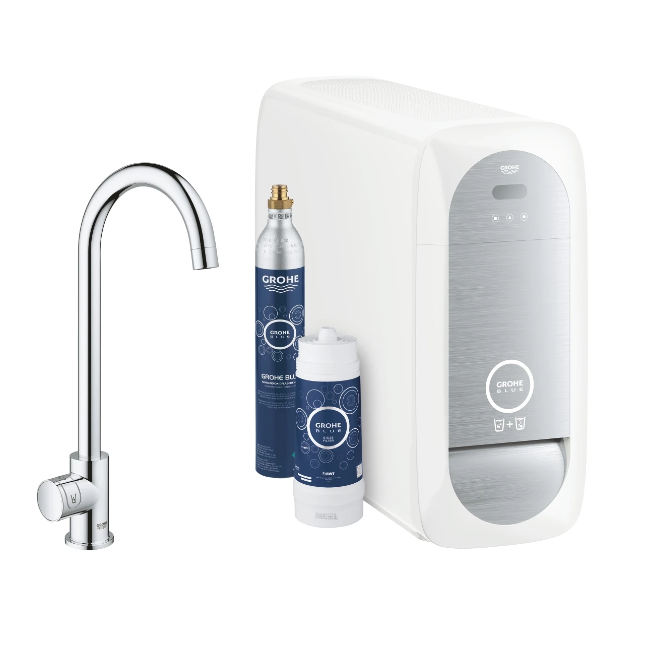 Grohe Blue Home Mono C-Spout Starter Kit 31498 3 Grohe Blue Home Mono C-Spout Starter Kit 31498