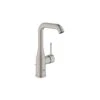 Grohe Essence Single-Lever Basin Mixer L-Size 32628 Supersteel -Deals Bathroom Store grohe 32628dc1