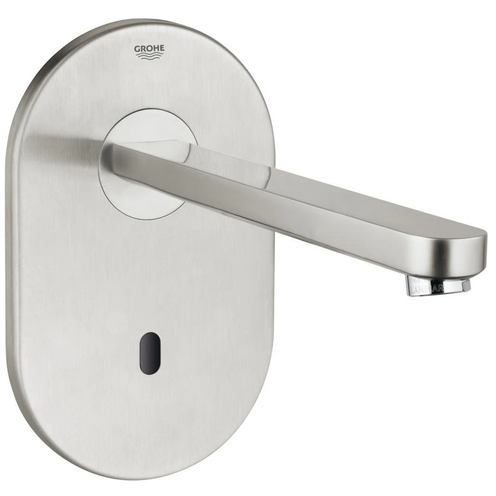 Grohe Eurosmart Cosmopolitan E Infra-Red Wall Tap 36334 Steel 3 Grohe Eurosmart Cosmopolitan E Infra-Red Wall Tap 36334 Steel