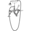 Hudson Reed White Topaz Lever Bath Shower Mixer Hex -Deals Bathroom Store hudson reed bc304hl