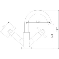 Hudson Reed Tec Crosshead Mono Basin Mixer -Deals Bathroom Store hudson reed tex315 2