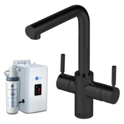 InSinkErator 3N1 L Shape Tap, Neo Tank & Filter Pack Velvet Black