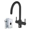 InSinkErator 4N1 J Shape Tap, Neo Tank & Filter Pack Velvet Black -Deals Bathroom Store insinkerator ais833