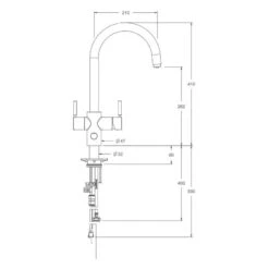 InSinkErator 4N1 J Shape Tap, Neo Tank & Filter Pack Velvet Black -Deals Bathroom Store insinkerator ais833 5