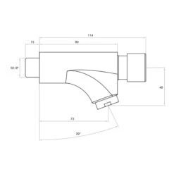 Inta Non Concussive Wall Mounted Taps (Pair) -Deals Bathroom Store inta nc170cp 2