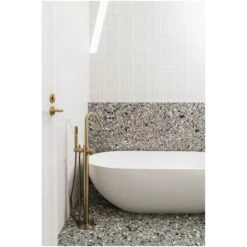 Meir Round Freestanding Bath Spout & Hand Shower Tiger Bronze -Deals Bathroom Store meir mb09 bb 5