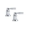 Perrin & Rowe Pair Of 3/4″ Lever Deck Valves Nickel -Deals Bathroom Store perrin rowe 3056ni