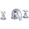 Perrin & Rowe 7″ 3 Hole Bath Set With Crosshead Handles Pewter -Deals Bathroom Store perrin rowe 3256pf