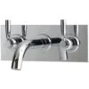 Perrin & Rowe 3 Hole Lever Wall Bath Set On Wall Plate Chrome -Deals Bathroom Store perrin rowe 3374cp