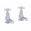 Perrin & Rowe Pair Of Bath Taps With Crosshead Handles Gold -Deals Bathroom Store perrin rowe 3456ig