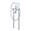 Perrin & Rowe Traditional Crosstop Floor Bath Shower Mixer Nickel -Deals Bathroom Store perrin rowe 3521ni