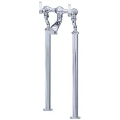 Perrin & Rowe Traditional Lever Floor Bath Filler Chrome