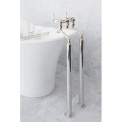 Perrin & Rowe Bath Filler With Lever Handles & Floor Legs Gold -Deals Bathroom Store perrin rowe 3525ig 3