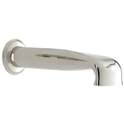 Perrin & Rowe Wall Mounted Low Profile Spout Pewter