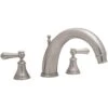 Perrin & Rowe Georgian Lever 3 Hole Bath Filler 255mm Spout Pewter -Deals Bathroom Store perrin rowe 3658pf