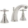 Perrin & Rowe Georgian 3 Hole High Spout Basin Mixer, Cross -Deals Bathroom Store perrin rowe 3713cp