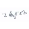 Perrin & Rowe 4 Hole Bath Set Low Spout Lever Handles Nickel -Deals Bathroom Store perrin rowe 3737ni