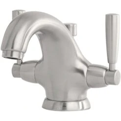 Perrin & Rowe Monobloc Basin Mixer With Lever Handles Pewter